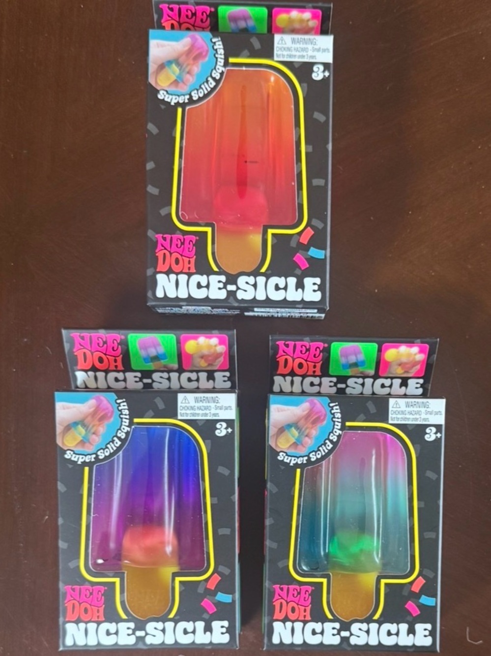 NeeDoh Nice-Sicle Rainbow Popsicle Stress Toy
